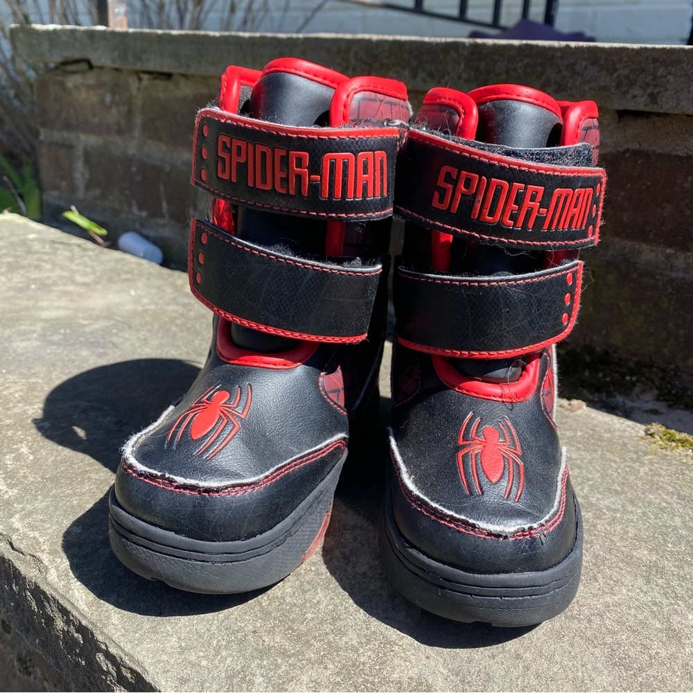 Toddler Marvel Spider-Man Waterproof Winter Boots 9T